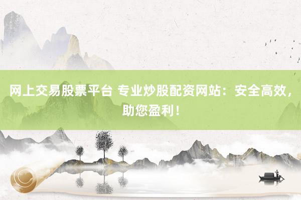 网上交易股票平台 专业炒股配资网站：安全高效，助您盈利！