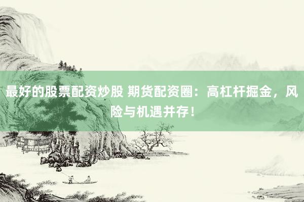 最好的股票配资炒股 期货配资圈：高杠杆掘金，风险与机遇并存！