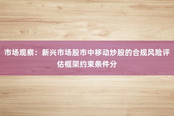 市场观察：新兴市场股市中移动炒股的合规风险评估框架约束条件分